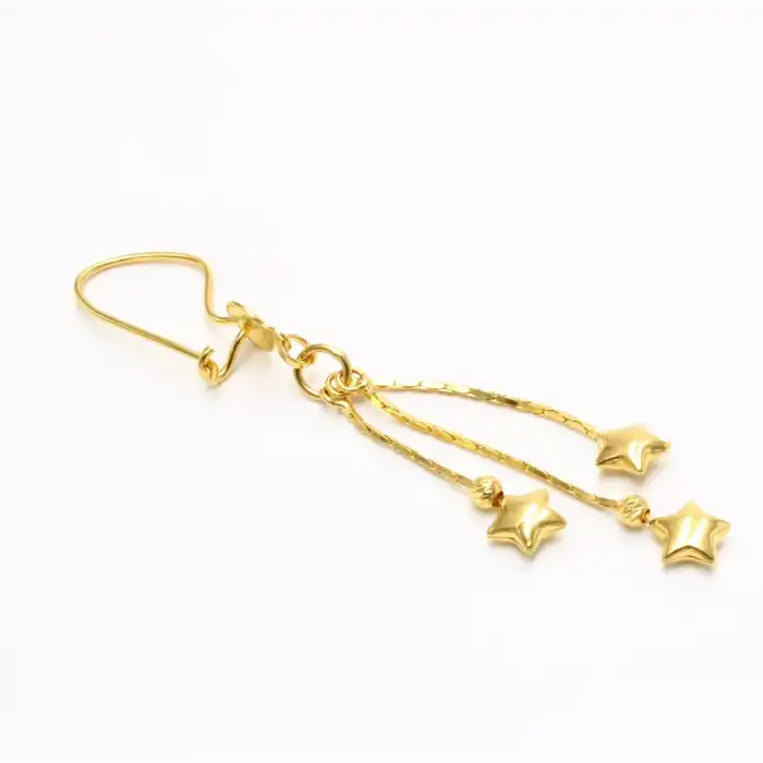 22 Ayar Yıldız Model Küpe