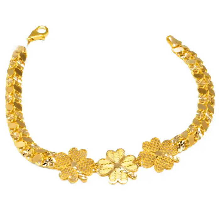 22 Ayar Yonca Başak Bileklik