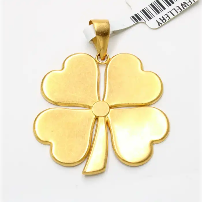 22 Ayar Yonca Kolye Ucu