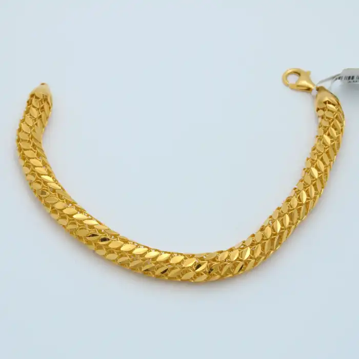 22 Ayar Yuvarlak Başak Bileklik