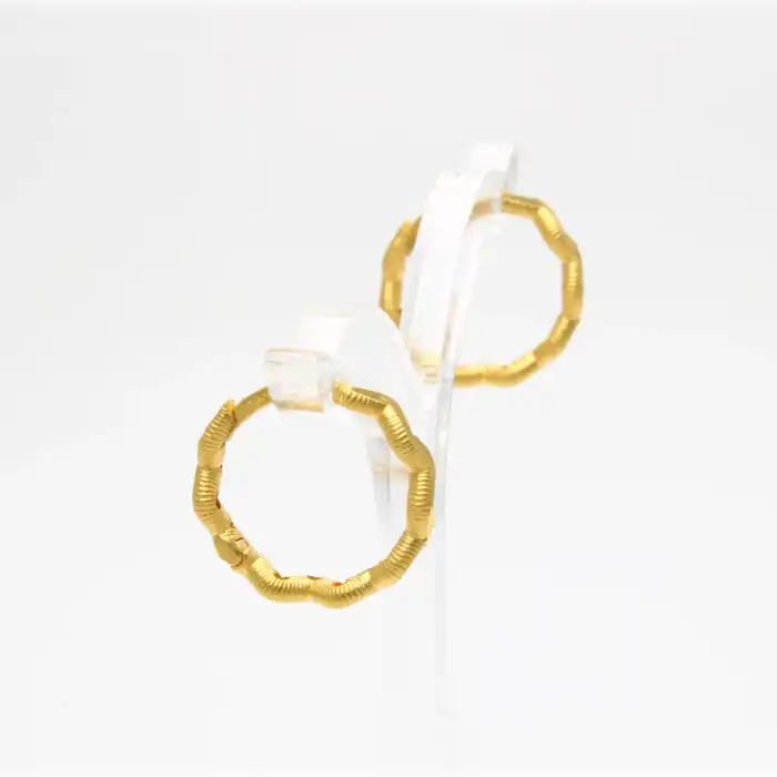 22 Ayar Zigzag Ajda Küpe