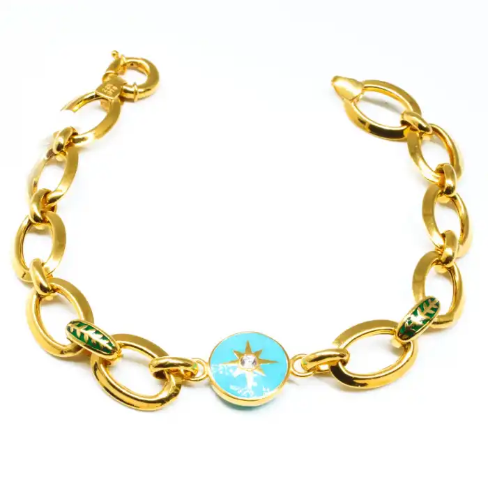 22 Ayar Zincir Obje Bileklik