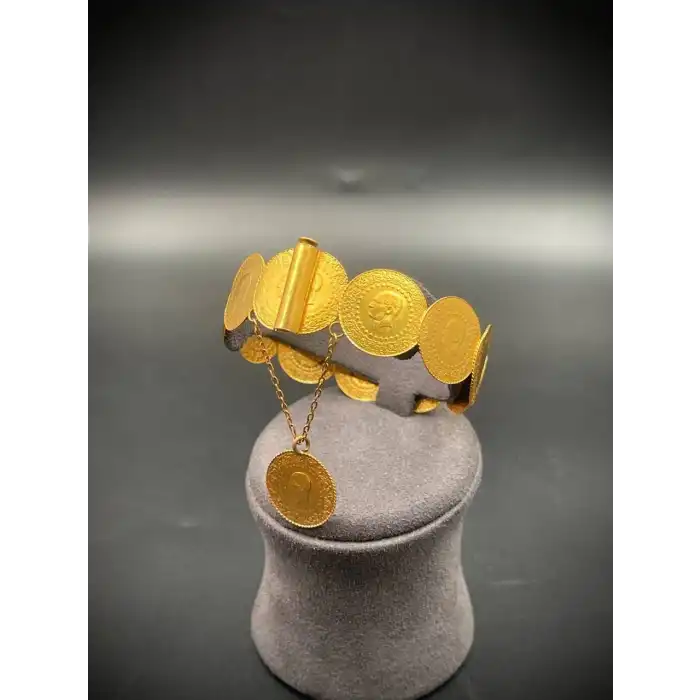 22 Ayar 11 Çeyrekli Kasnak Kelepçe Bilezik