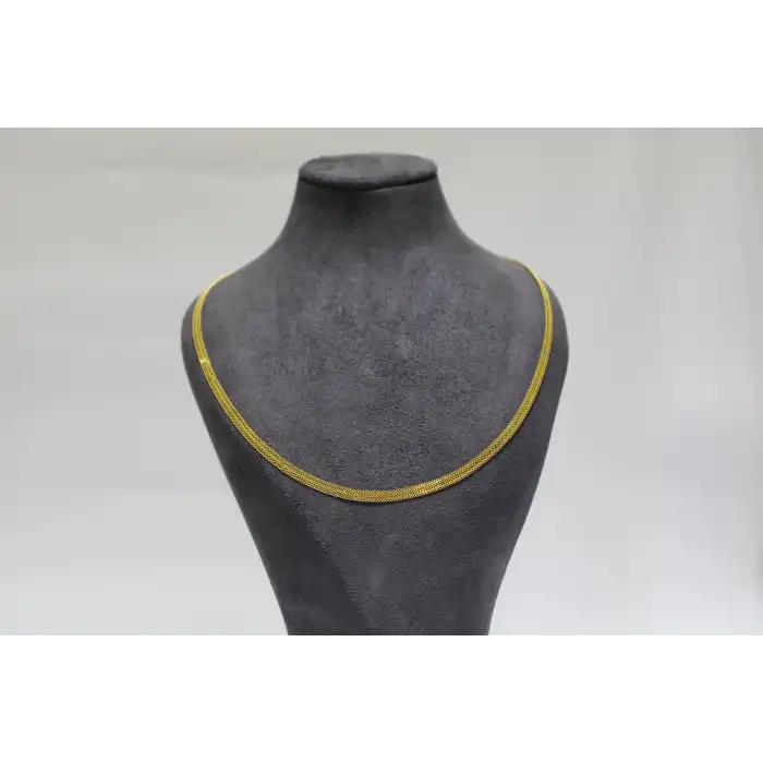 14 Ayar Altın İtalyan Hasır Kolye