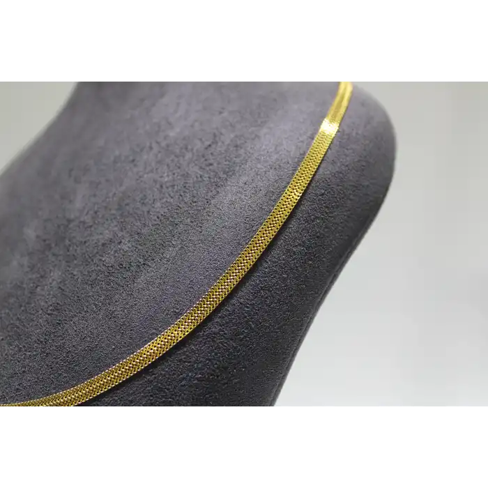 14 Ayar Altın İtalyan Hasır Kolye