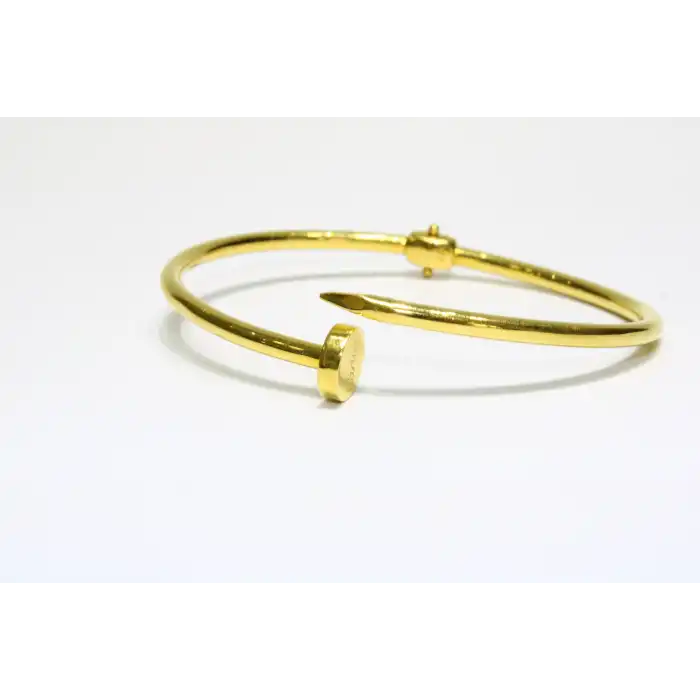 22 Ayar Altın Çivi Modeli Kelepçe Bilezik 11.05 GR KLP0971