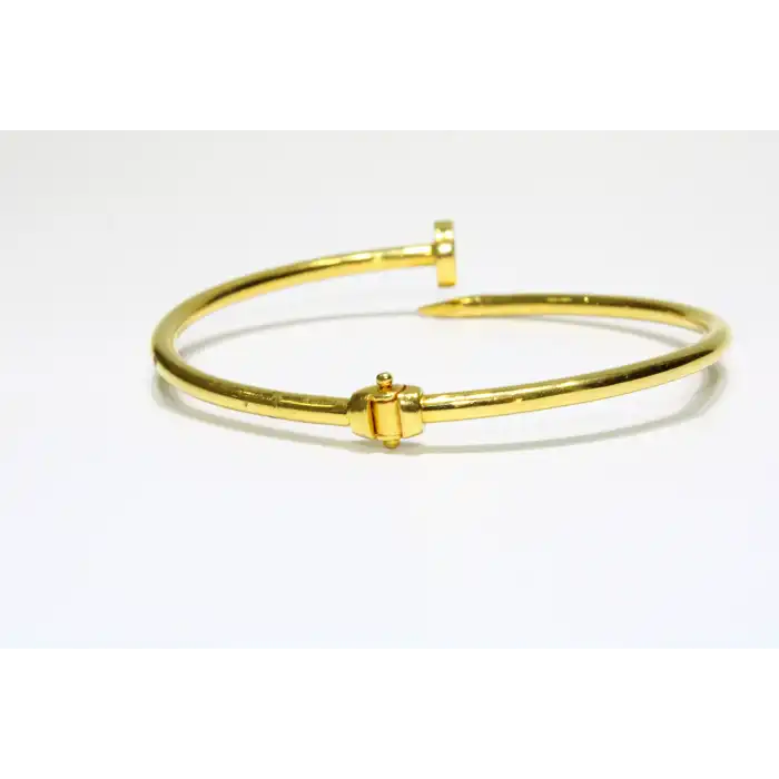 22 Ayar Altın Çivi Modeli Kelepçe Bilezik 11.05 GR KLP0971