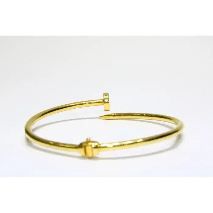 22 Ayar Altın Çivi Modeli Kelepçe Bilezik 11.05 GR KLP0971