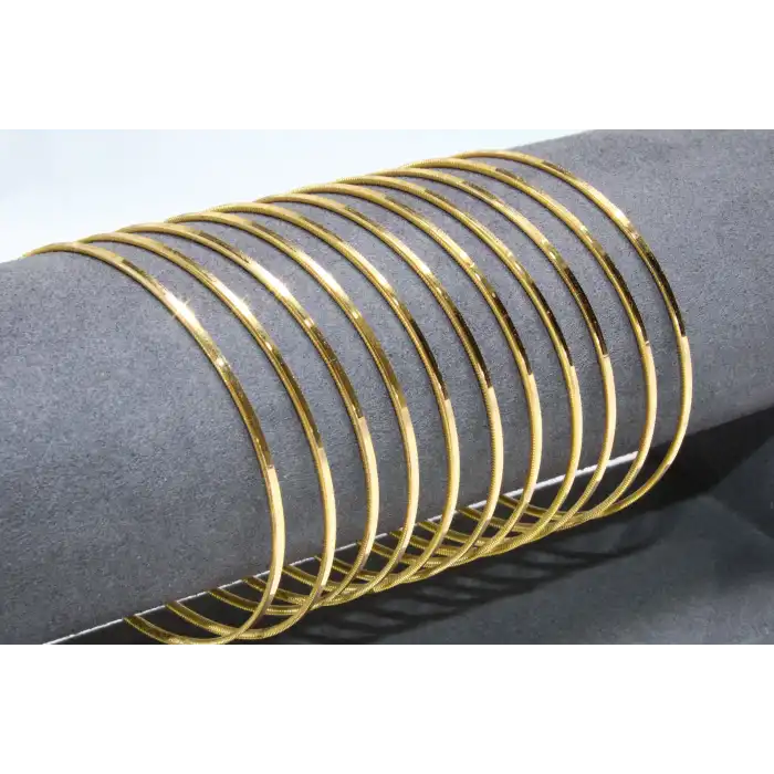 5 gr (GRAM) Oluklu Ajda Bilezik Işçiliksiz Yatırımlık 22 Ayar Altın