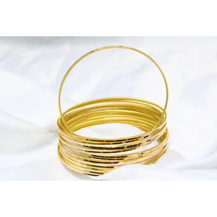 5 gr (GRAM) Oluklu Ajda Bilezik Işçiliksiz Yatırımlık 22 Ayar Altın