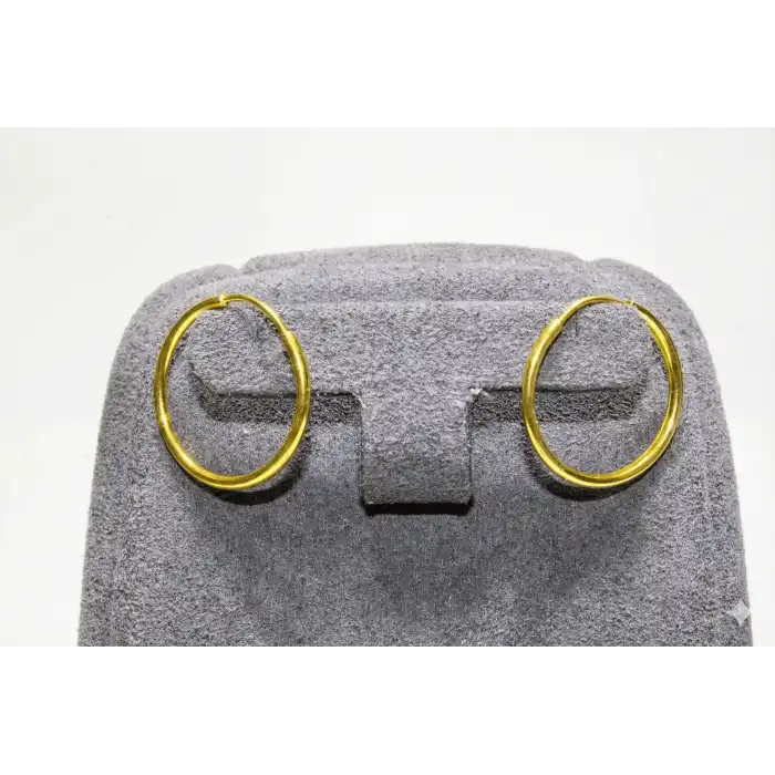 14 Ayar Altın Halka Küpe KPE1365