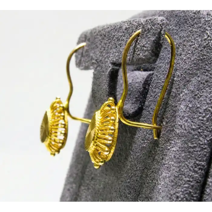 14 Ayar Altın Damla Küpe UME0129