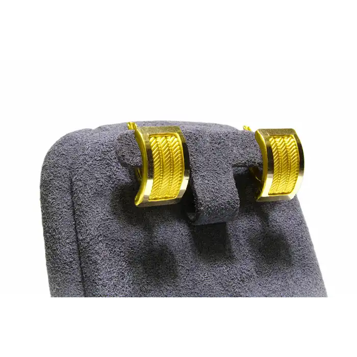 14 Ayar Altın Trabzon Hasırı Küpe 2.50GR KPE8631