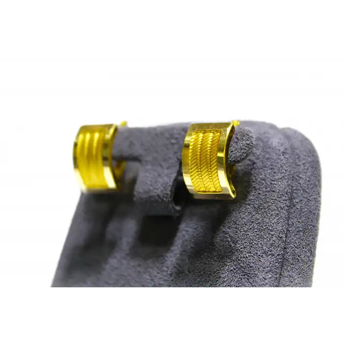 14 Ayar Altın Trabzon Hasırı Küpe 2.50GR KPE8631