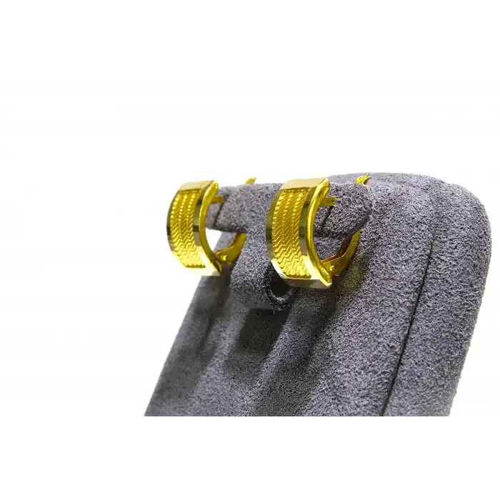 14 Ayar Altın Trabzon Hasırı Küpe 2.50GR KPE8631