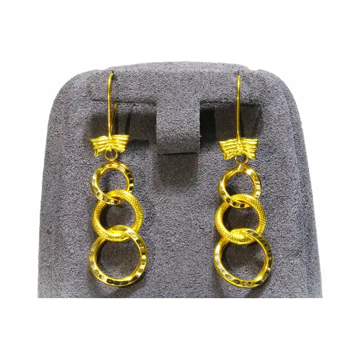 14 Ayar Altın Uzayyolu Küpe 2.70GR UME0155