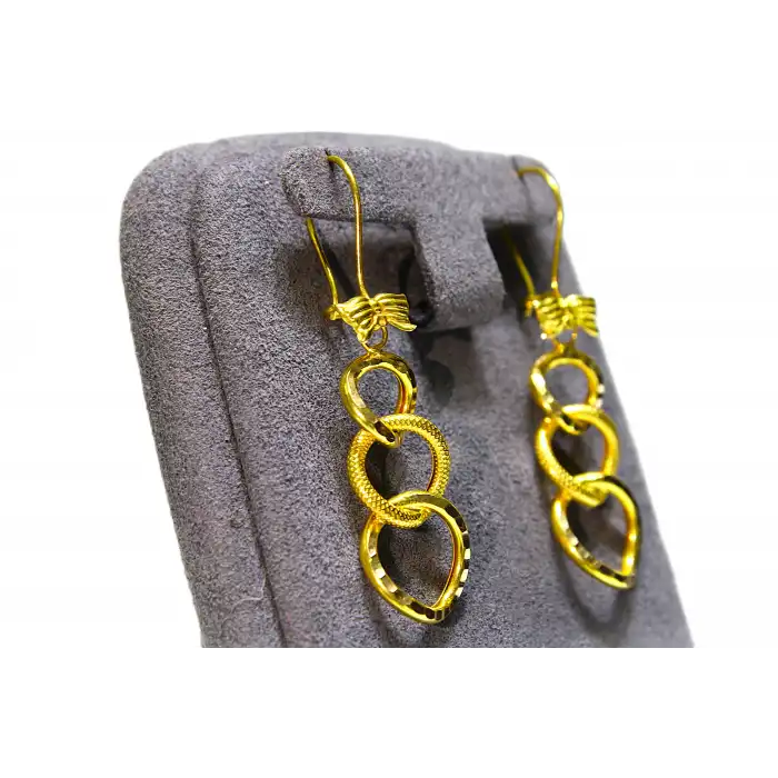 14 Ayar Altın Uzayyolu Küpe 2.70GR UME0155