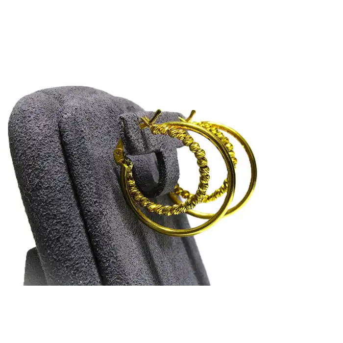 14 Ayar Altın Dorikalı Halka Küpe 3.33GR BGT0403