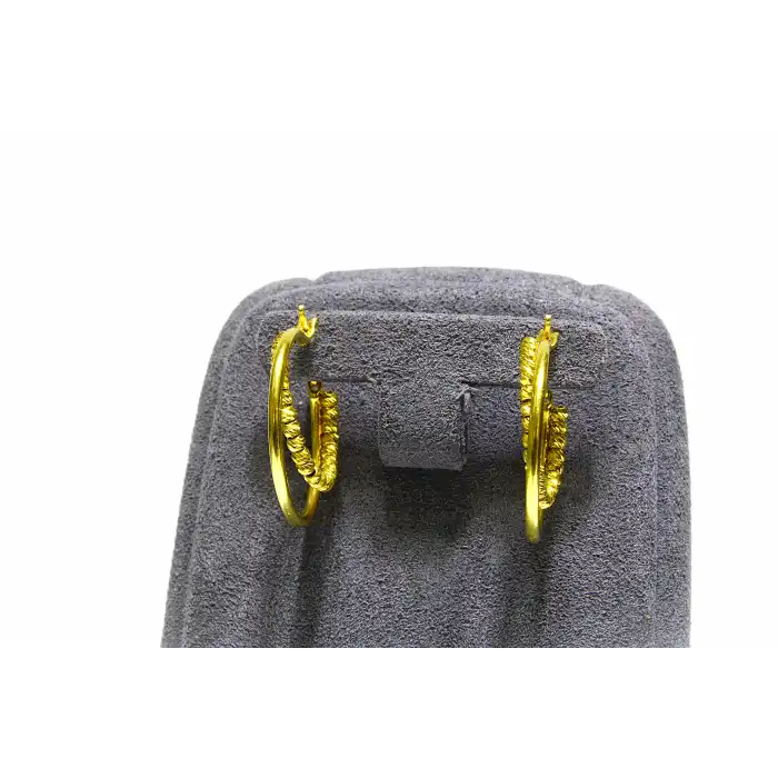 14 Ayar Altın Dorikalı Halka Küpe 3.33GR BGT0403