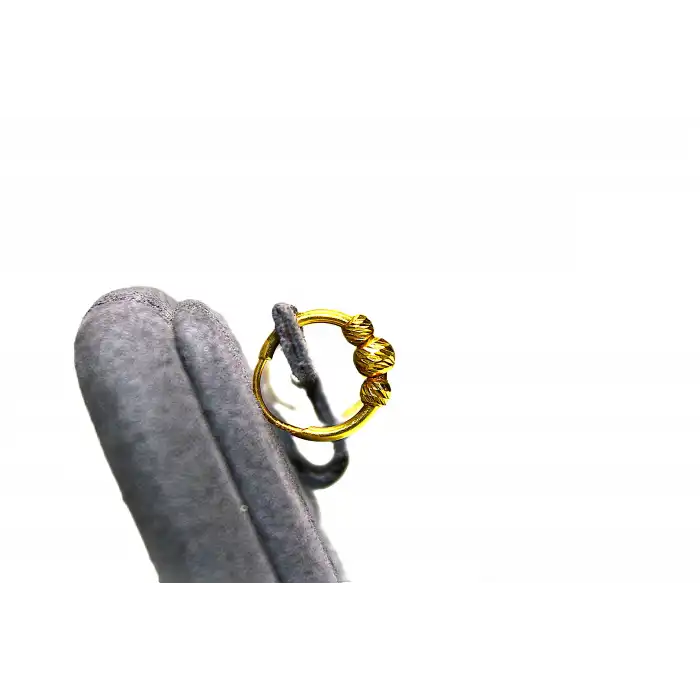 22 Ayar Altın Habbeli Spor Küpe 1.44GR KPE9283