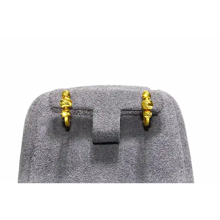 22 Ayar Altın Habbeli Spor Küpe 1.44GR KPE9283