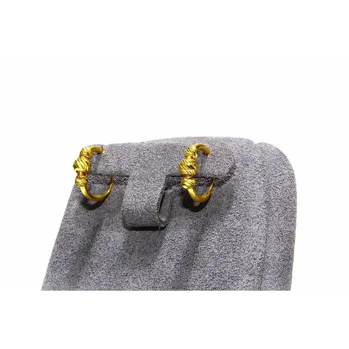 22 Ayar Altın Habbeli Spor Küpe 1.44GR KPE9283