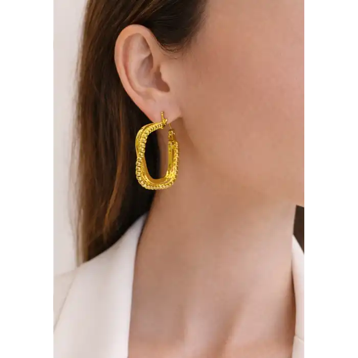 14 Ayar Altın Dorikalı Küpe 3.96GR KPE5475