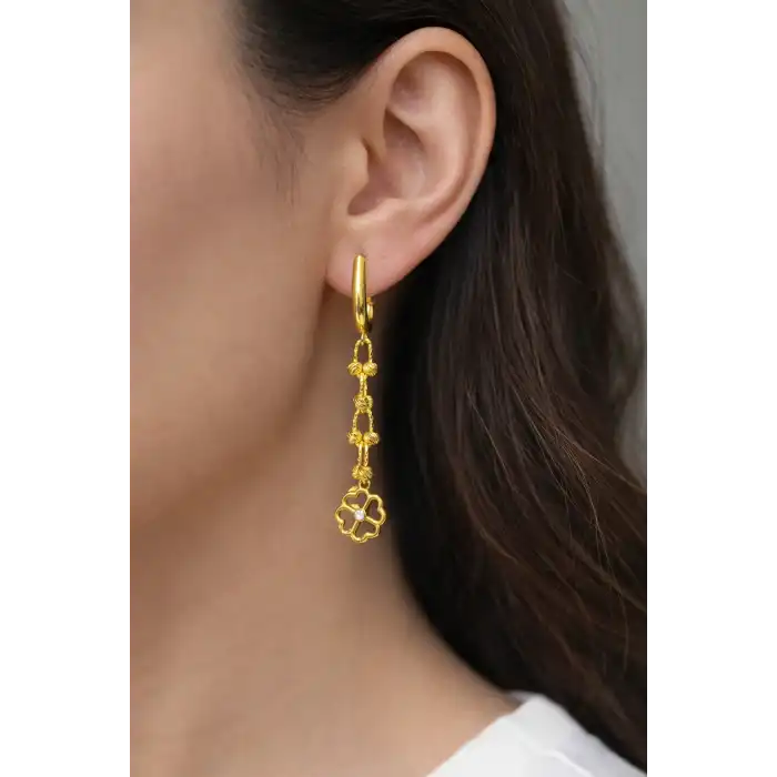 14 Ayar Altın Kalpli Dorikalı 3.42GR KPYE7912