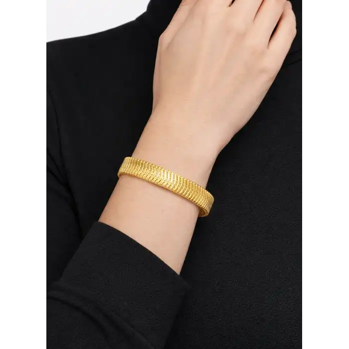 22 Ayar Altın İtalyan Balıksırtı Modeli Kelepçe Bilezik 29.17 GR KLP1870