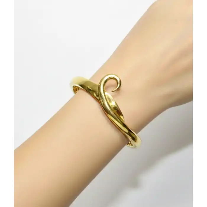 22 Ayar Altın Kuğu Modeli Kelepçe Bilezik 16.56 GR KLP1779