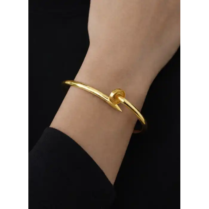 22 Ayar Altın Çivi Modeli Kelepçe Bilezik 12.45 GR KLP0811