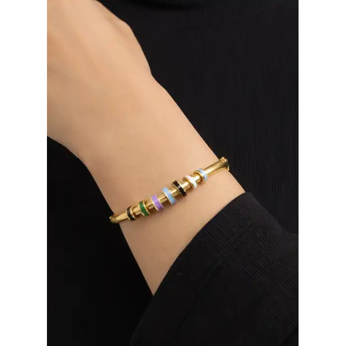 22 Ayar Altın Renkli Günlük Kelepçe Bilezik 10.46 GR KLP1123