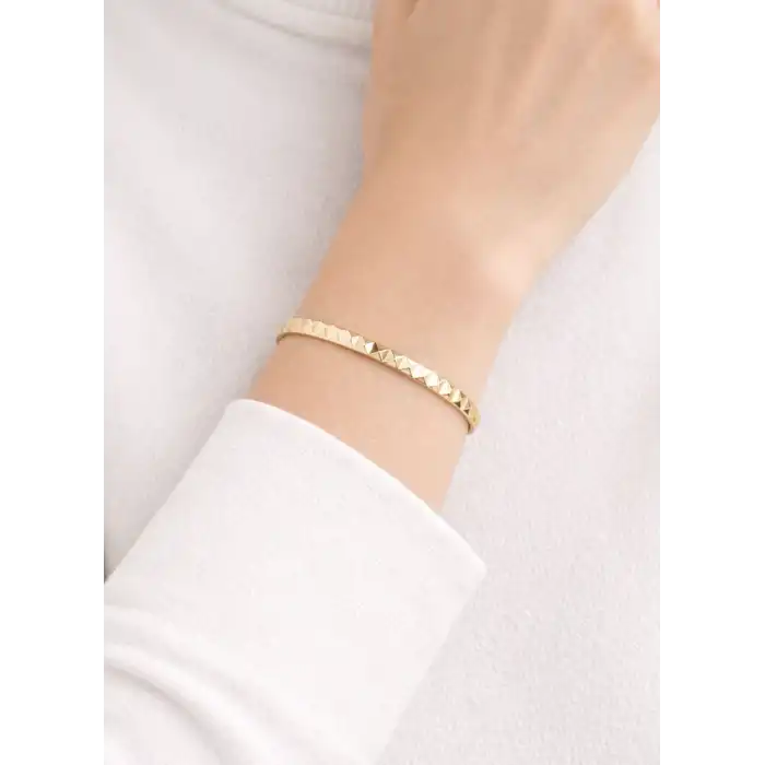 22 Ayar Altın Piramit Model Bilezik 16.23 GR