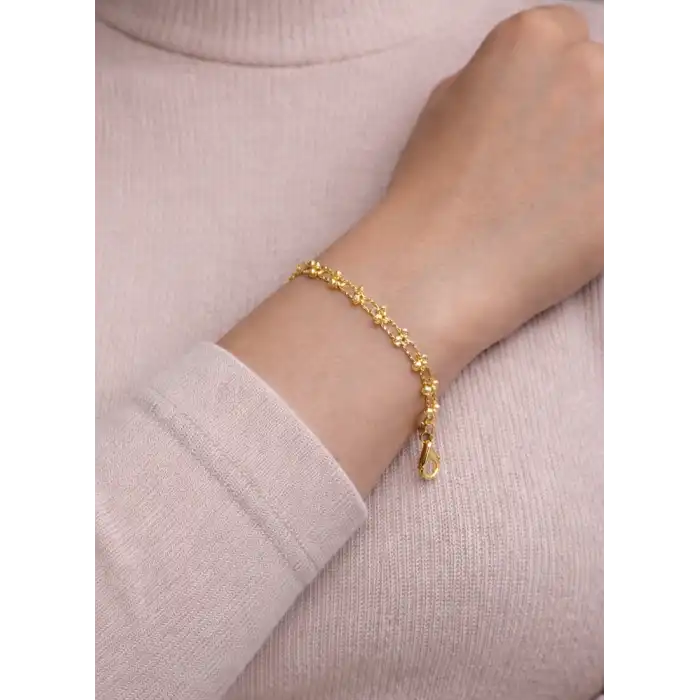 14 Ayar Altın Dorikalı Bileklik