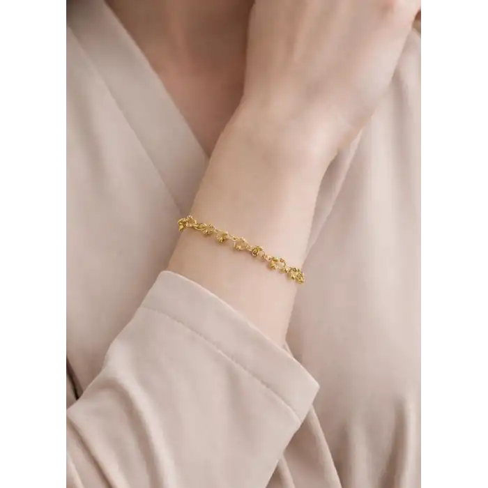 14 Ayar Altın Dorikalı Bileklik