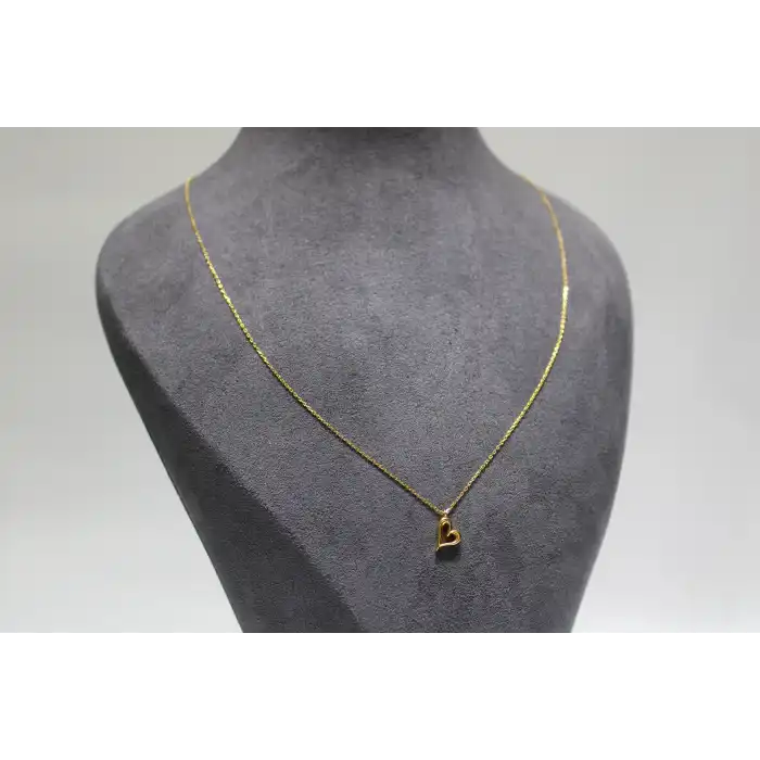 22 Ayar Altın Kolye Kalpli Model 2.01 GR KLY3978