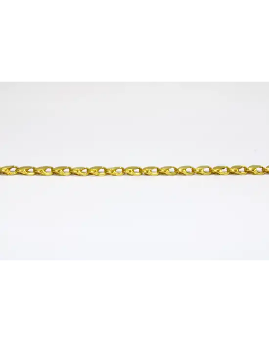 14 Ayar Altın Pullu Zincir Model Bileklik Künye