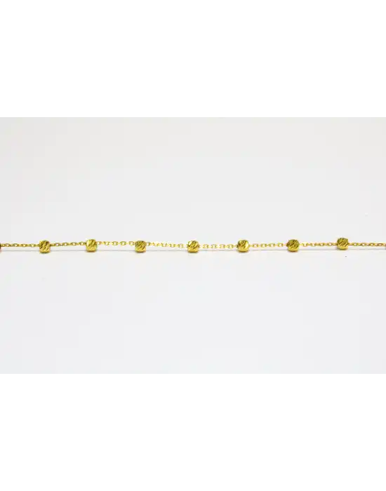 14 Ayar Gerçek Altın Dorikalı Bileklik