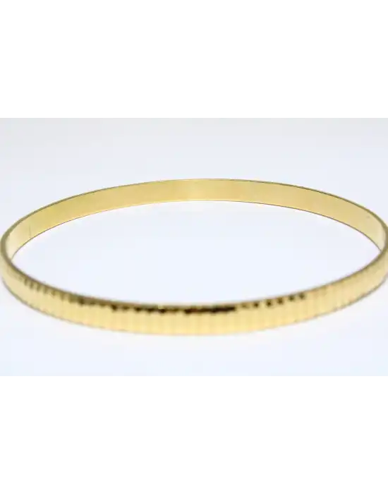 22 Ayar Altın Çizgili Aynalı Model Bilezik 15.76GR