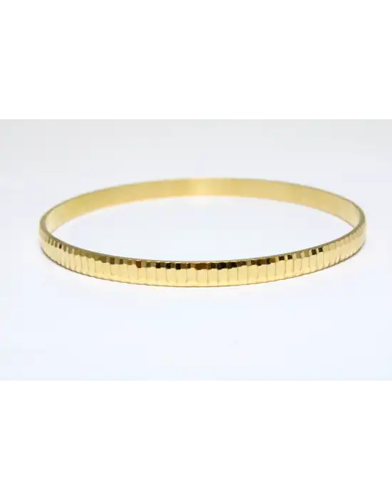 22 Ayar Altın Çizgili Aynalı Model Bilezik 15.76GR