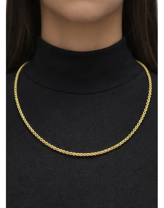 14 Ayar Altın Halat Modeli Zincir Kolye 3.47 GR