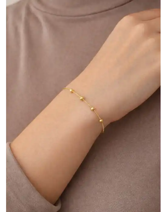 14 Ayar Altın Künye Bileklik