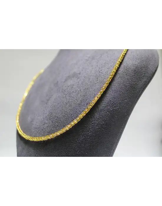 22 Ayar Altın Kolye Burgu Halat Model 13.02 GR KLY3037