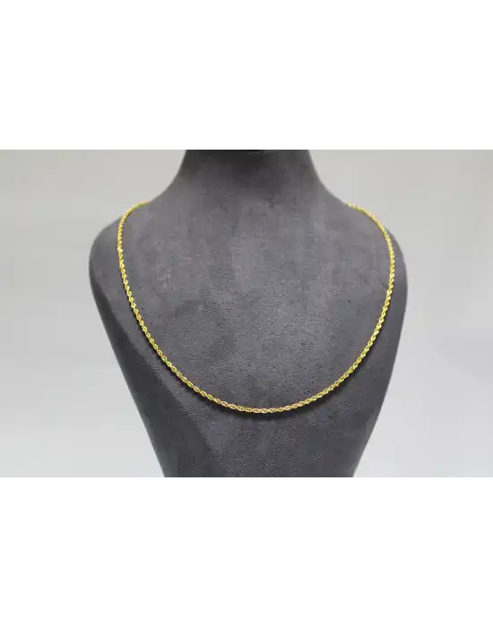 22 Ayar Altın Halat Modeli Zincir Kolye 4.18 GR 60CM ZNC2201