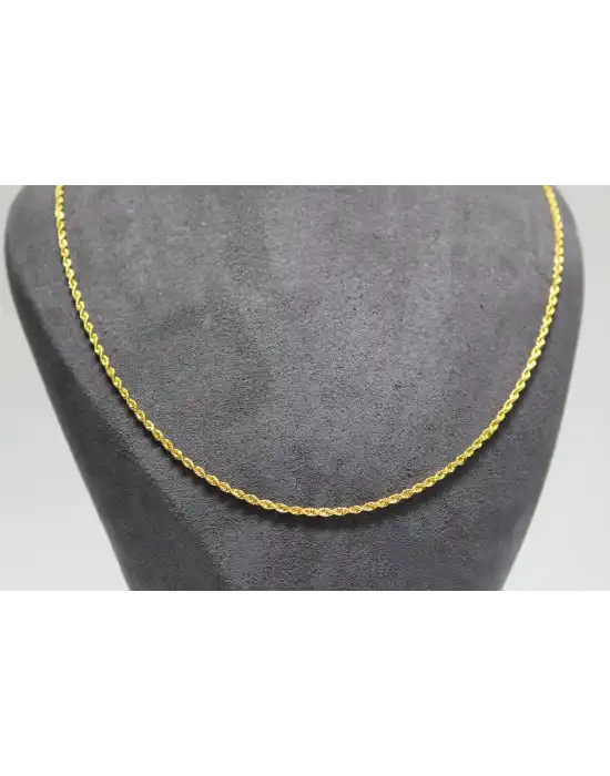 22 Ayar Altın Halat Modeli Zincir Kolye 4.18 GR 60CM ZNC2201