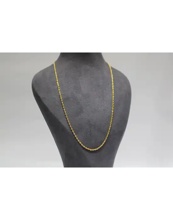 22 Ayar Altın Halat Modeli Zincir Kolye 4.89 GR 75 CM ZNC2123