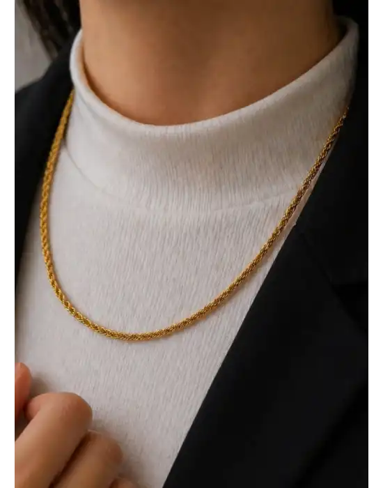 22 Ayar Altın Halat Modeli Zincir Kolye 6.51 GR 60 CM ZNC2216