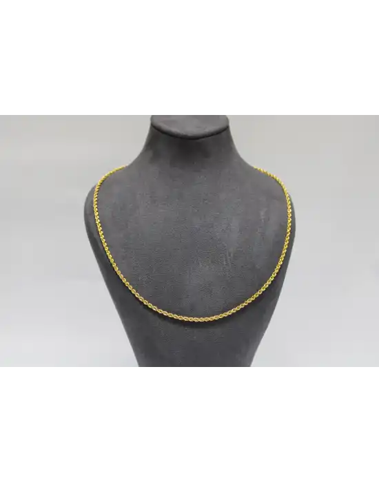 22 Ayar Altın Halat Modeli Zincir Kolye 6.51 GR 60 CM ZNC2216