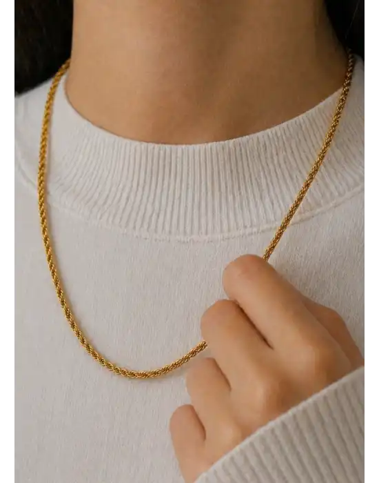 22 Ayar Altın Halat Modeli Zincir Kolye 7.43 GR 75 CM ZNC2119