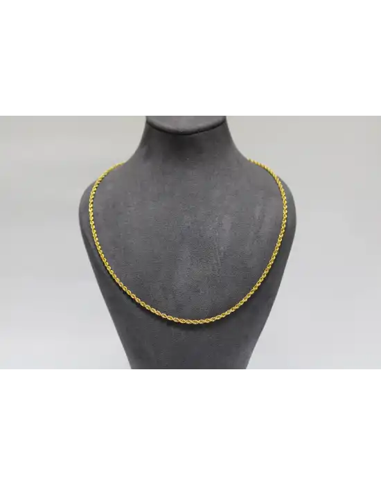 22 Ayar Altın Halat Modeli Zincir Kolye 7.43 GR 75 CM ZNC2119